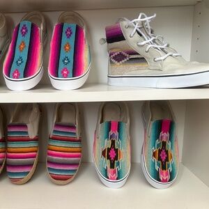 American Native designs with Mexican leather shoes